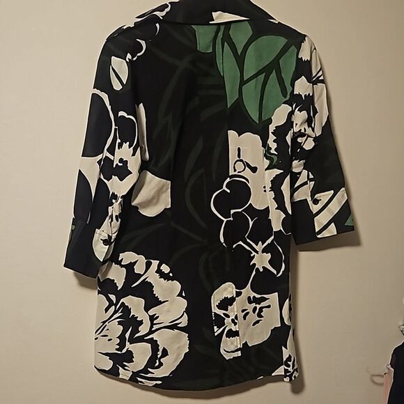 Soft Surrounding  green day tunic top L - Picture 10 of 10